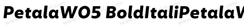 PetalaW05 BoldItaliPetalaW05 BoldIt字体转换